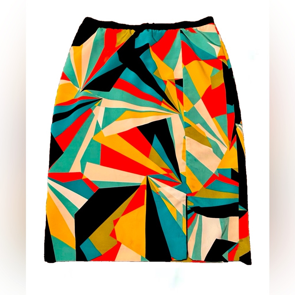 Worthington Multicolor Geometric Pencil Skirt Size 12